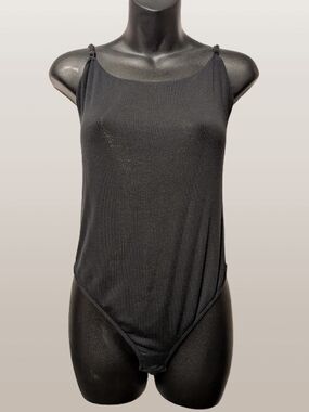 Calvin Klein Sleepwear Ribbed Low Back Bodysuit - NWT - XL